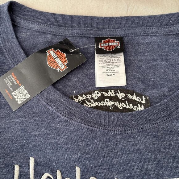 Harley Davidson Embroidered on Front. New with tags - Picture 3 of 7